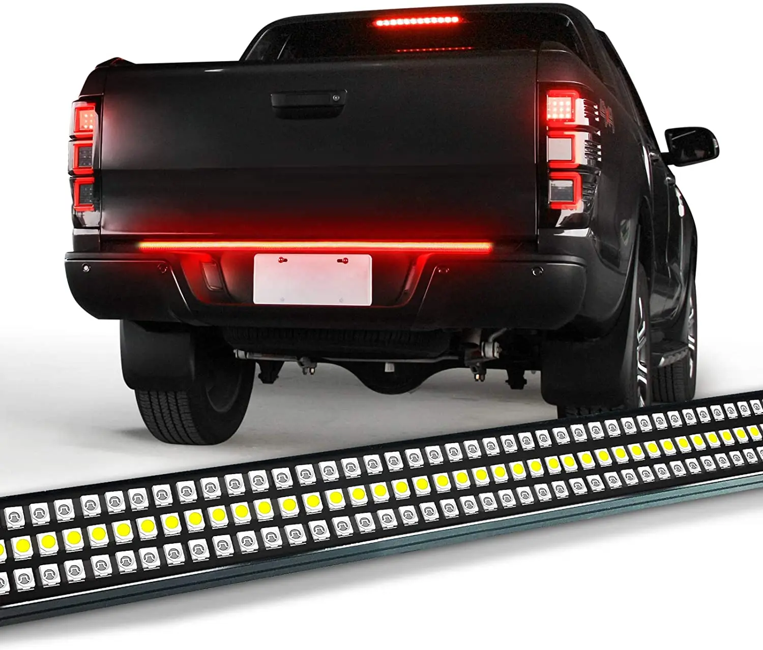 60 Inch LED Tailgate Light Bar Strip For Truck, Full Function Amber Sequential Turn