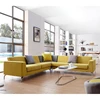 Suede sofa Modern Frank Furniture Settee Leather Lounge Suite And Lobby Fabric Sofa Modular Couch l shape sofa set