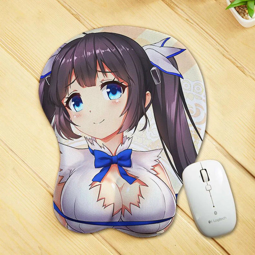 Custom Exclusive Anime Boob Girl 3D Mouse Pad Wrist Rest Sexy Girl Mousepad.