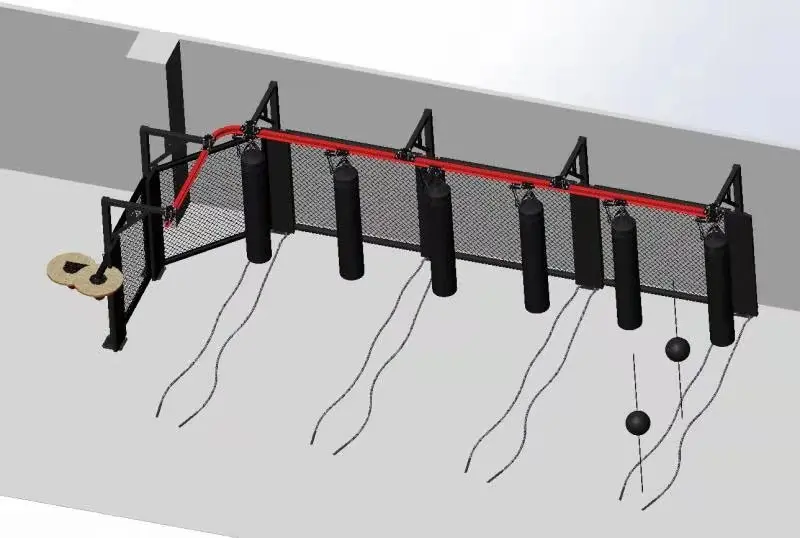 Multiple Heavy Bag Rack Heavy Duty Bag Rack Custom Logo Punching Rack