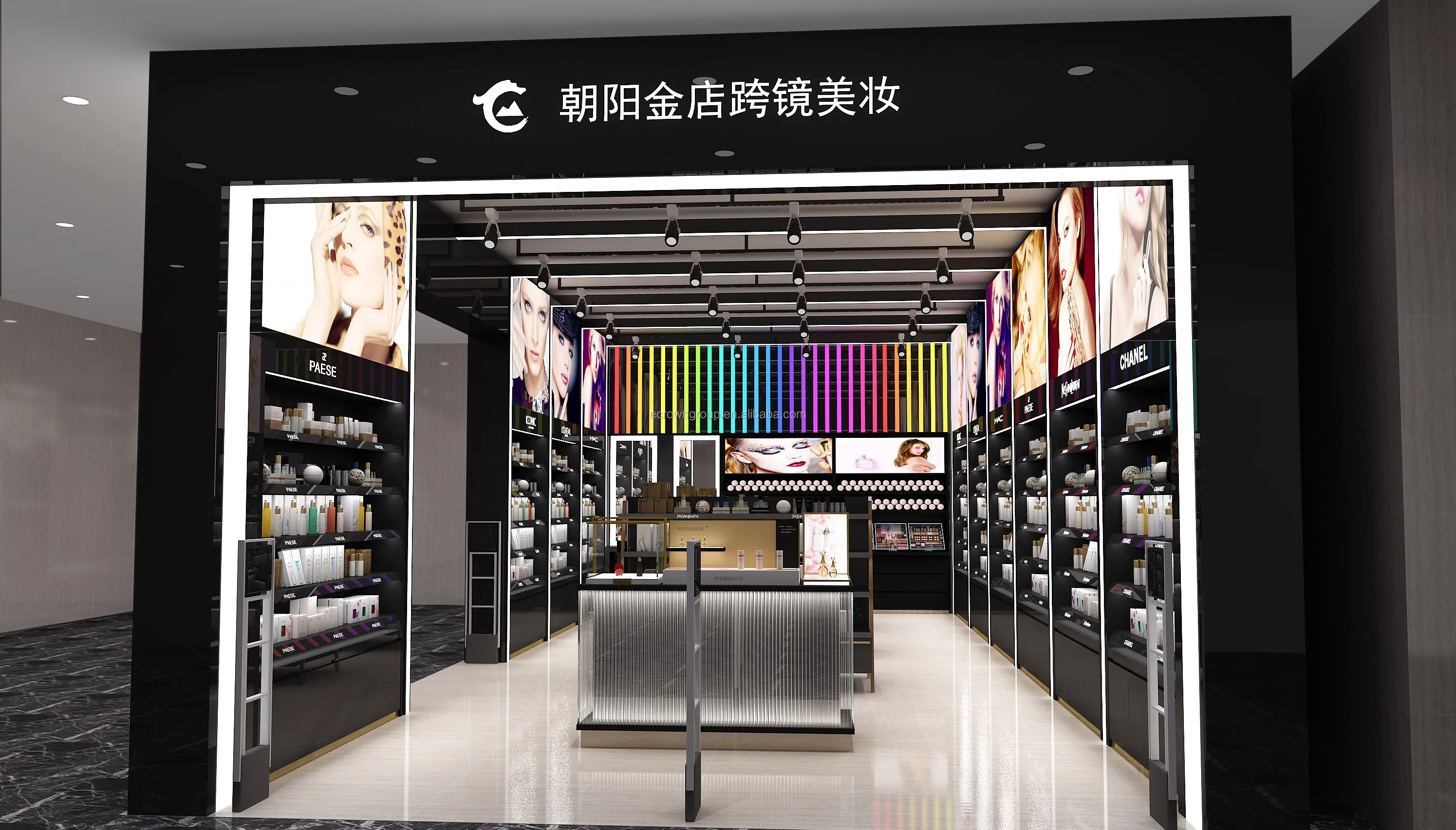 customize cosmetic shop lipstick display stand