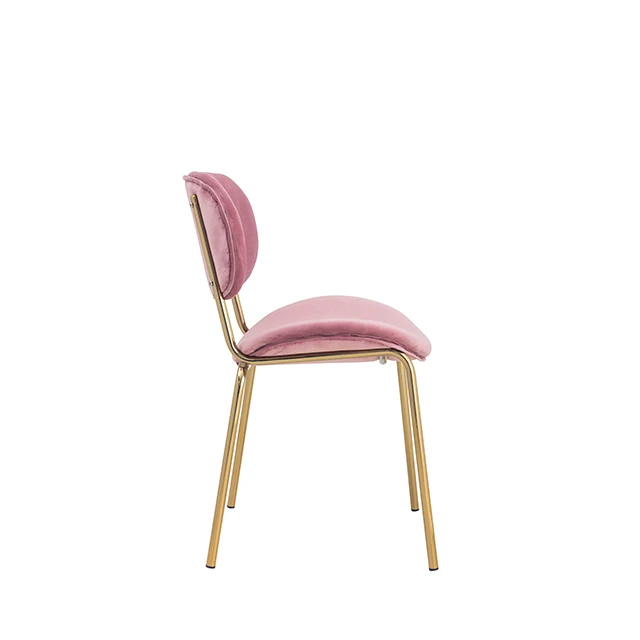 Wholesale Hot Sale Metal Legs Chair Comfortable Fabric Dining Chair Coffee Chair Fabric Modern