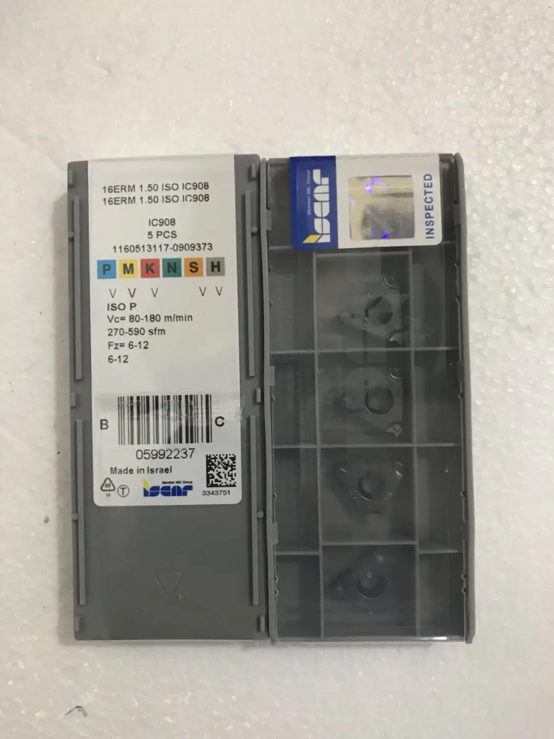 Source Iscar brand turning tools carbide inserts 16erm 1,50 ISO