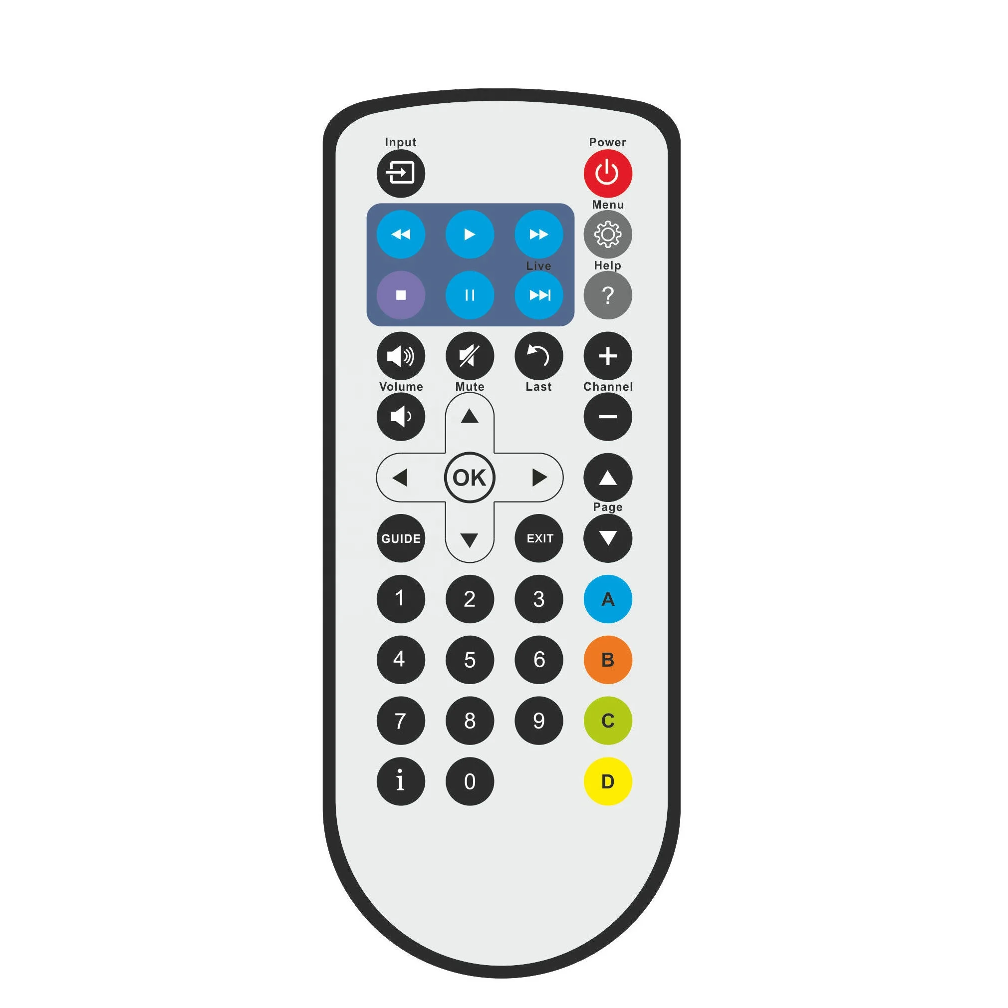 44 keys IP67 100% waterproof remote control  universal IR tv remote programmable remote control