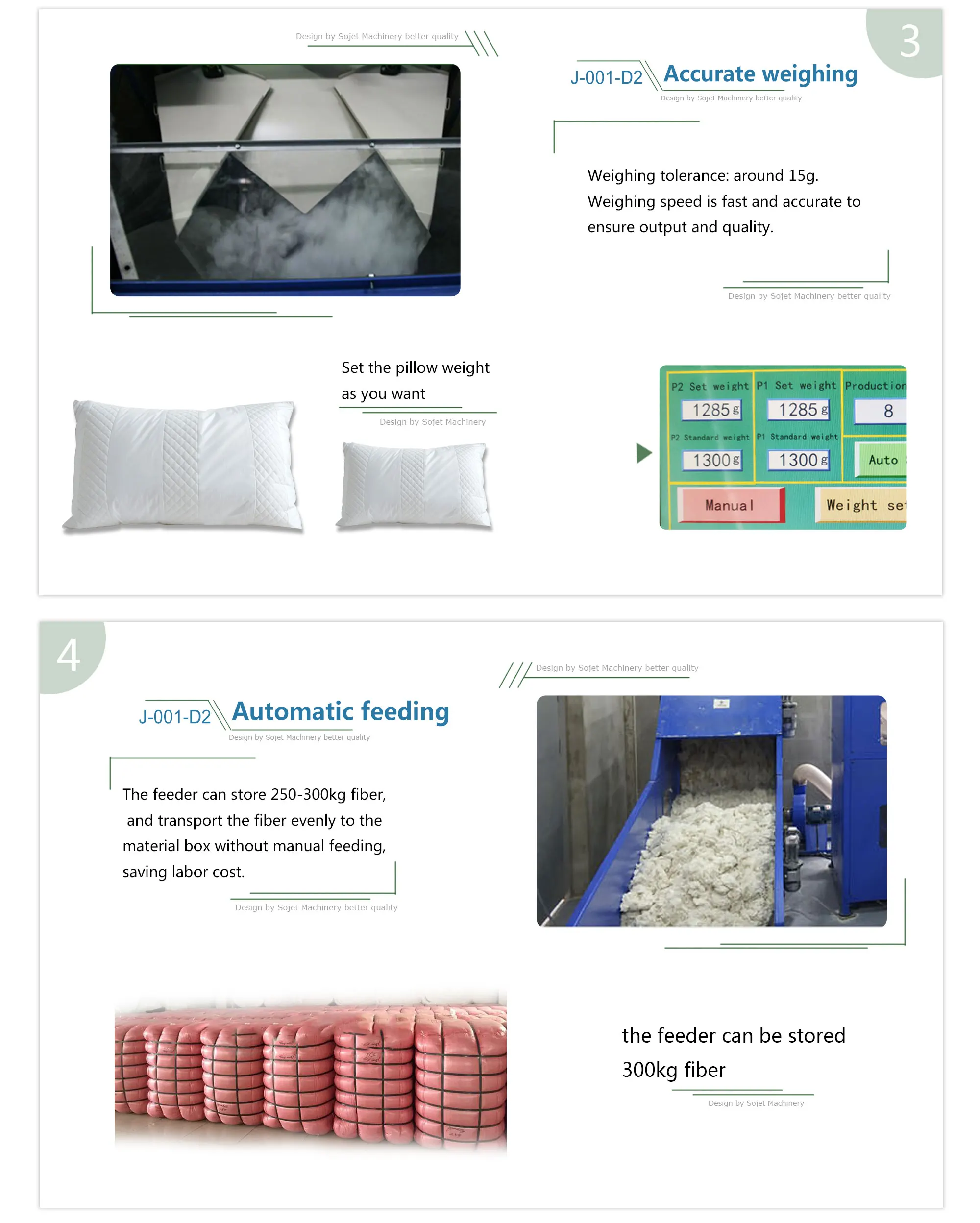Pillow Filling Machine Automatic Fiber Opening And Filling Pillow Or