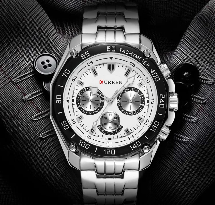Curren Brand Luxury Mens Watch Waterproof Fashion Sport Quartz Wristwatch Male Watch