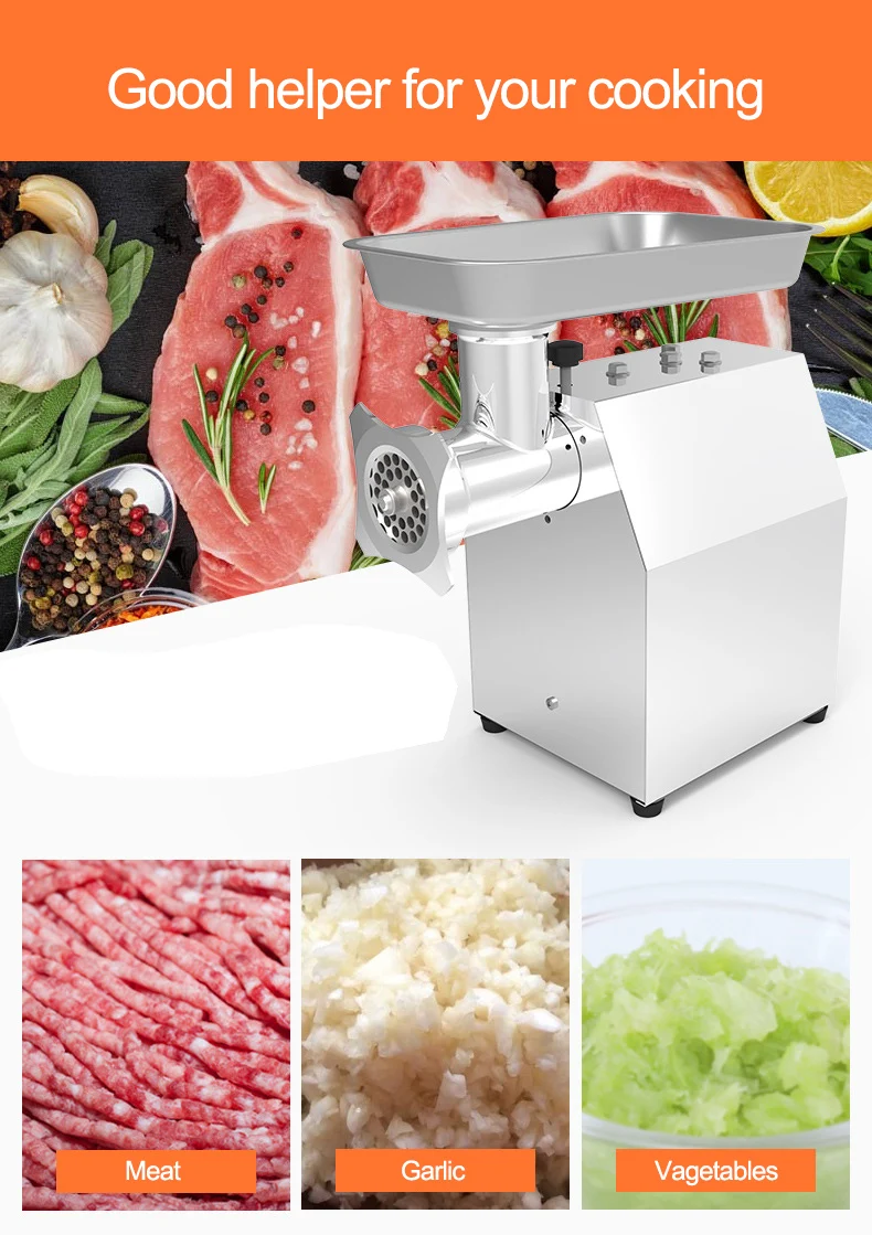 automatic 32 heavy duty stainless steel food home commercial industrial chopper electric machine mincer meat grinders for sale