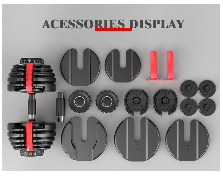 Wholesale competitive price adjustable dumbbell set for bodybuilding sports equipment