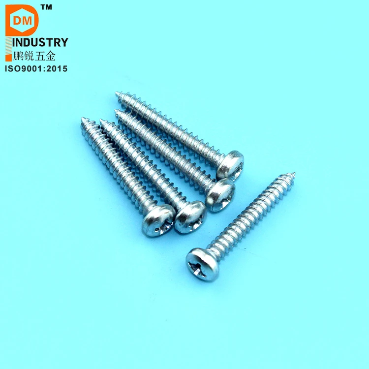 
DIN 7981 cross recessed pan head sef-tapping screws 