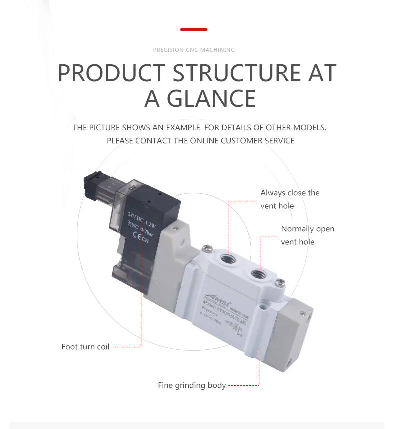 Smc Type Pneumatic Solenoid Valve/directional Control Valve Sy Series 2