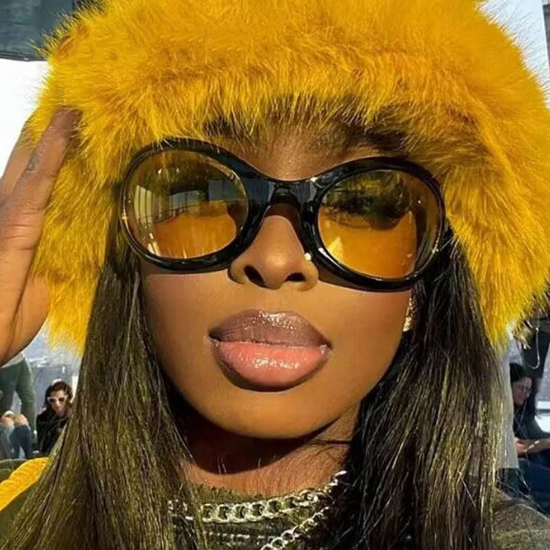 Shop Our Oversized Oval Cat Eye Y2K Sunglasses Women 2024