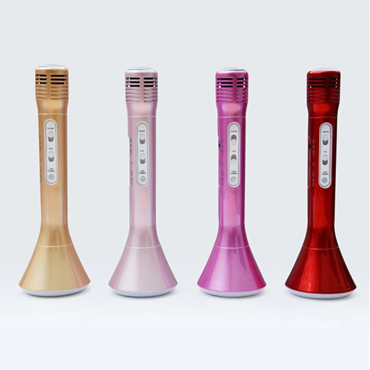 Smartphone SD/TF Card Bluetooth K1 Portable Wireless Karaoke Microphone Speaker - ANKUX.COM