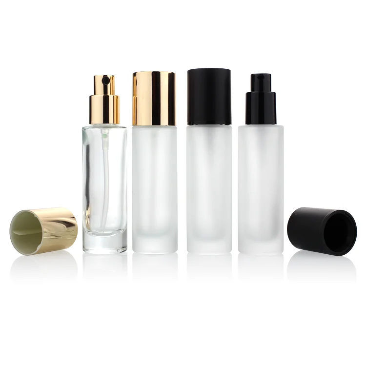 Luxury Cosmetics Packaging Straight Round 30ml Liquid Foundation