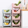 3 tier Kitchen Vegetables Storage Rack with wheels