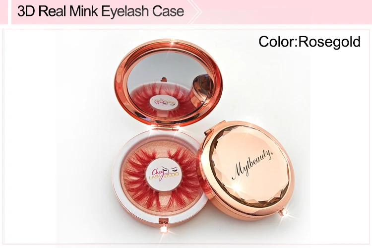 Muting Wholesale Private Label Colorful Eyelashes Box Manufacturer 3D Real Mink Lashes Color