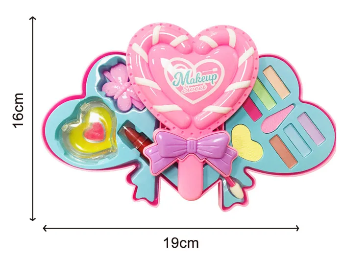 Two Layer Lollipop Design Children Cosmetics Box Role Play Make Up Set