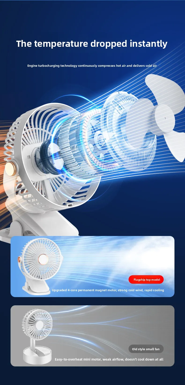 Mini Personal Cooling Fan, USB, Portable - detail 14
