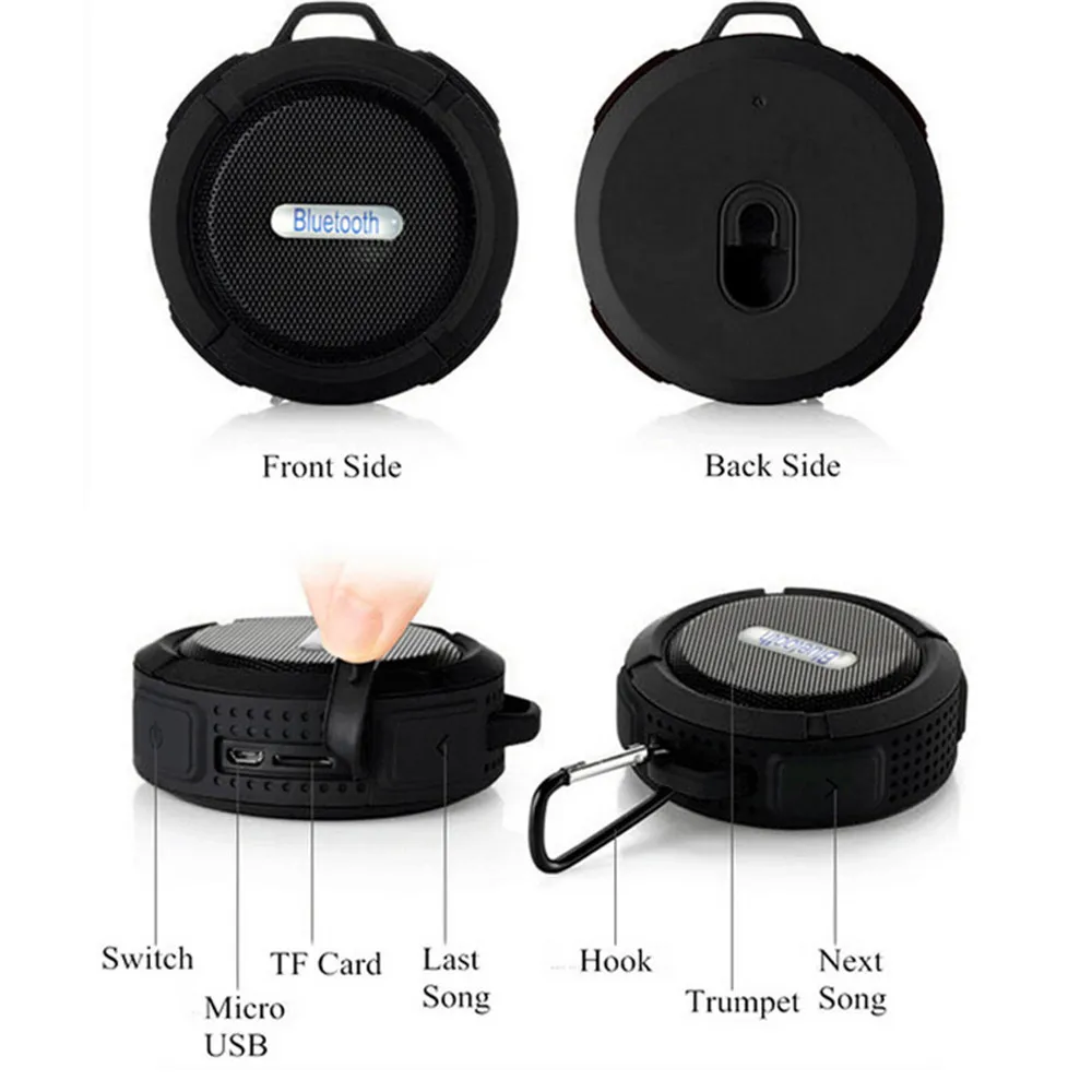 2020 IPX4 Waterproof Soundbar Speaker, water resistant portable Speaker, bluetooth Shower Speaker - ANKUX.COM