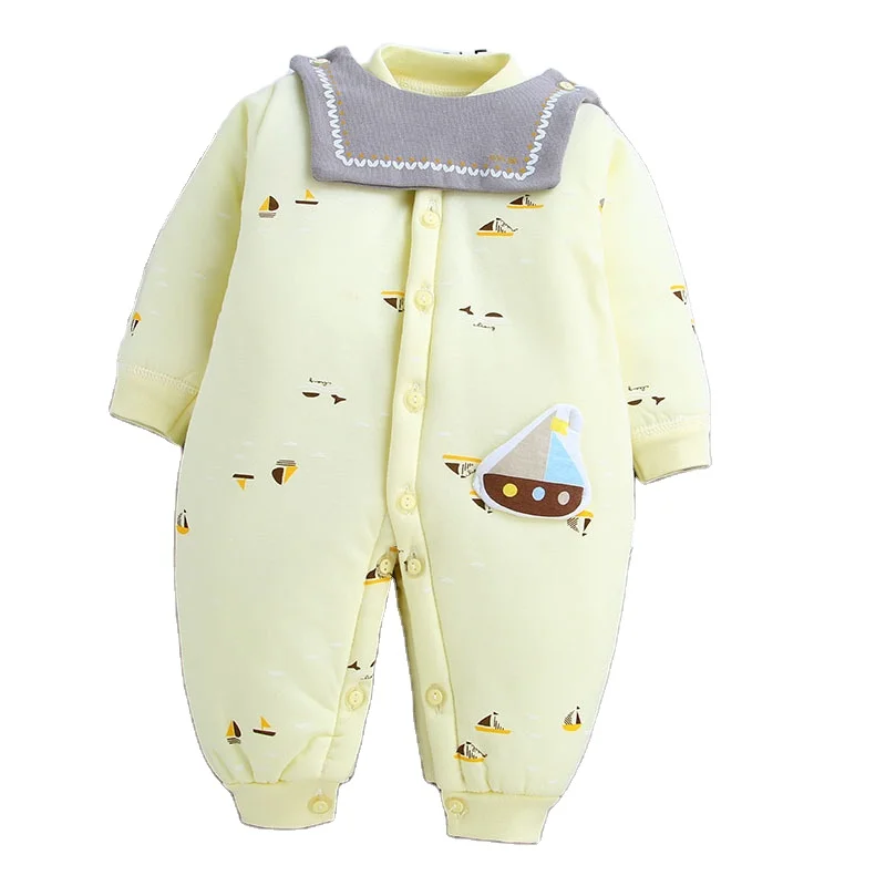 
100% Cotton Baby Footed Rompers Newborns Jumpsuits with Feet Infant Romper 