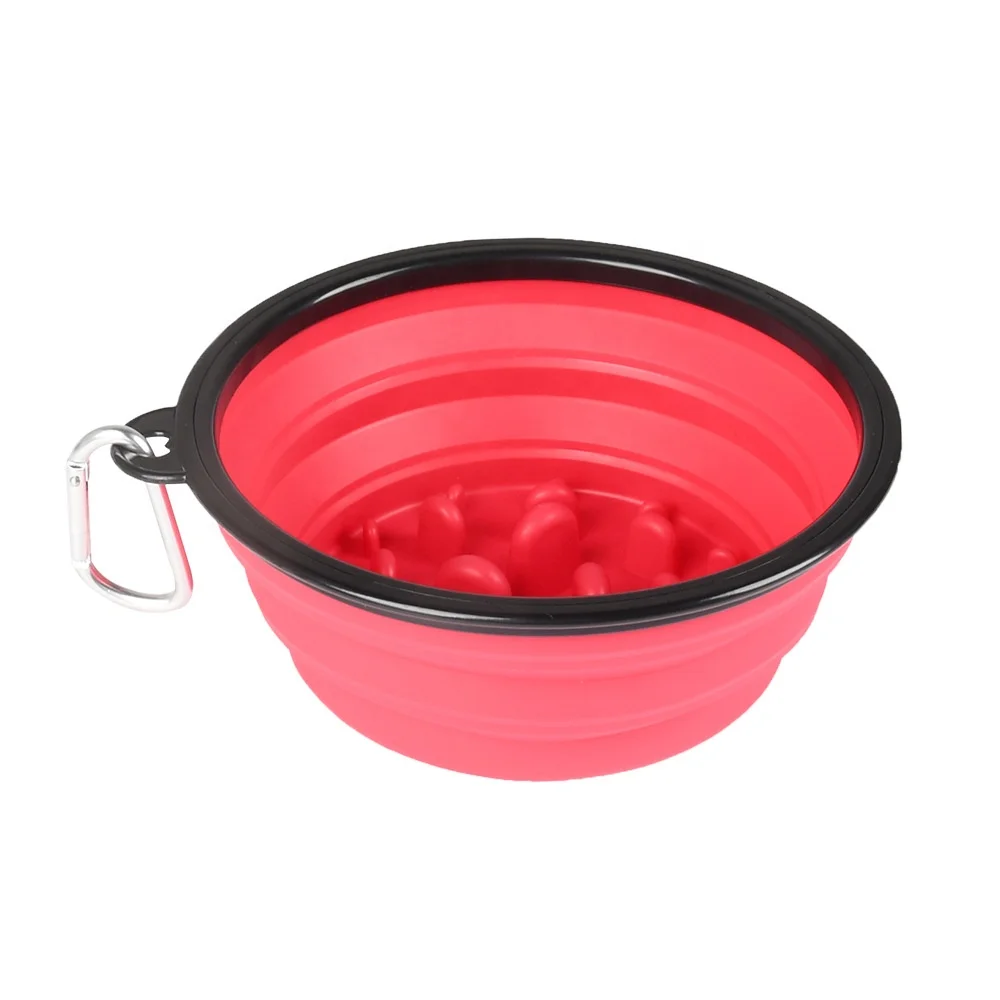 flexible silicone collapsible bowl silicone dog bowl for camping