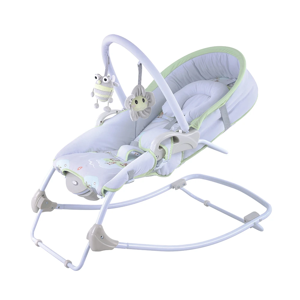 Patent And Unique 4 In 1 Baby Bouncer Bed Rocking Chair With Vibration