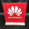 Customized high-profile clear brand acrylic logo display stand
