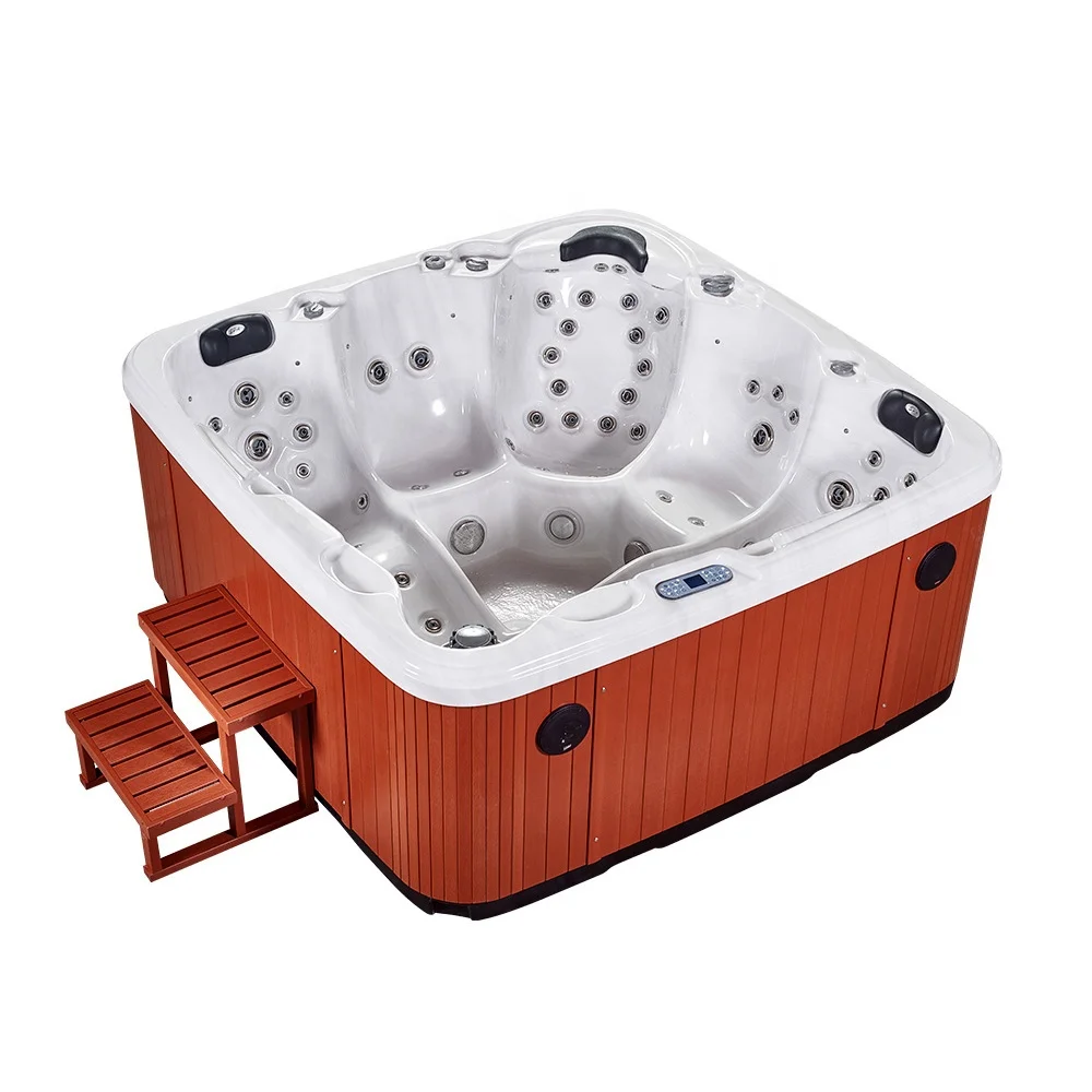 3 Seats And 2 Loungers Large Portable Outdoor Masaage Hydro Swim Spa