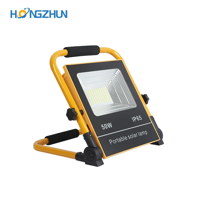 Outdoor waterproof Aluminum battery operated led flood lights 50W 100W solar 100w white led flood light