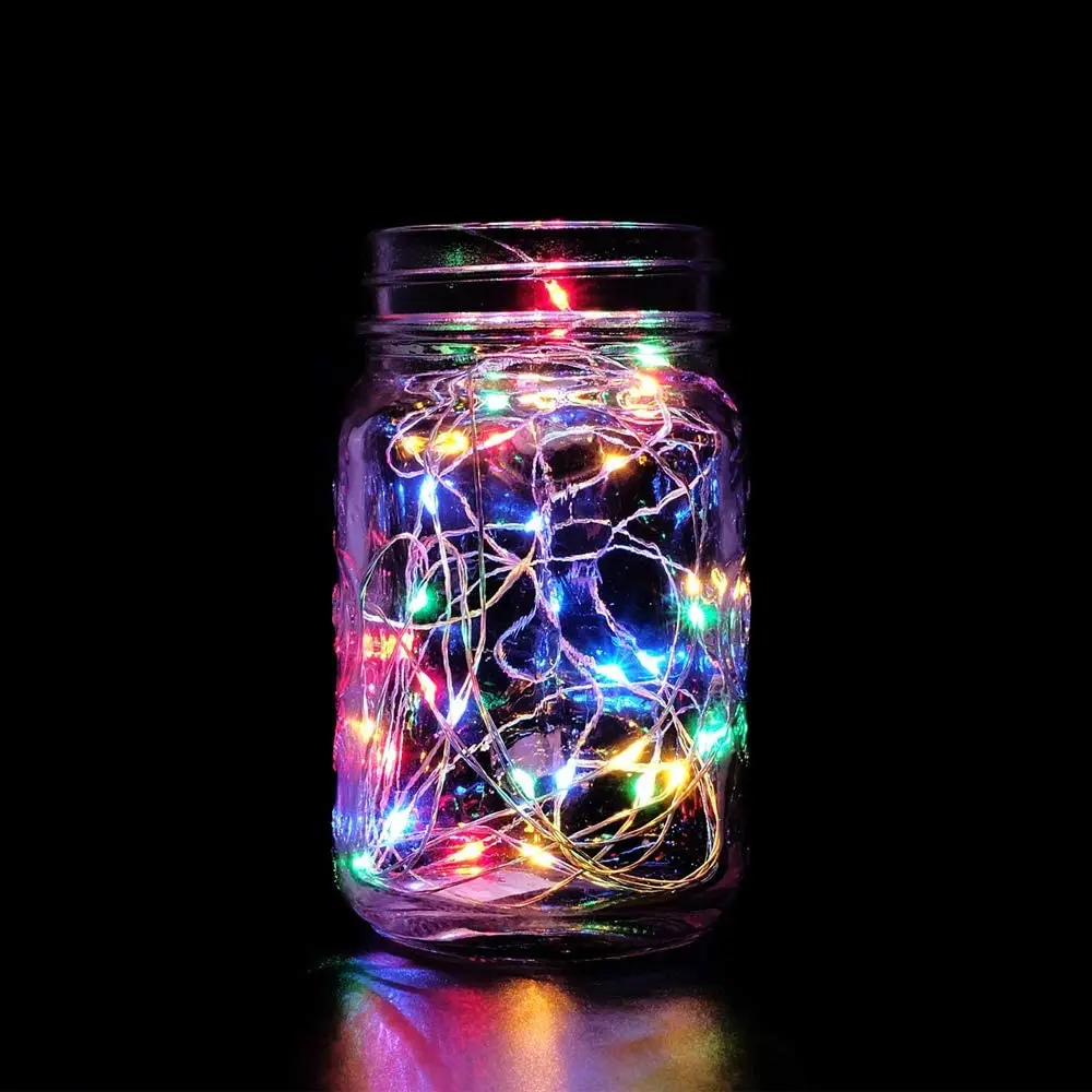 Amazon Hot Sale Outdoor LED Light Mason jar Solar Lamp for Tree decoration