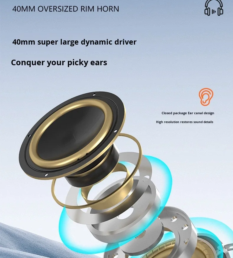 P9 Pro Max Over-Ear Noise-Canceling Wireless Earphones IPX3 Waterproof Type-C Charging LED Battery Indicator for 5.0