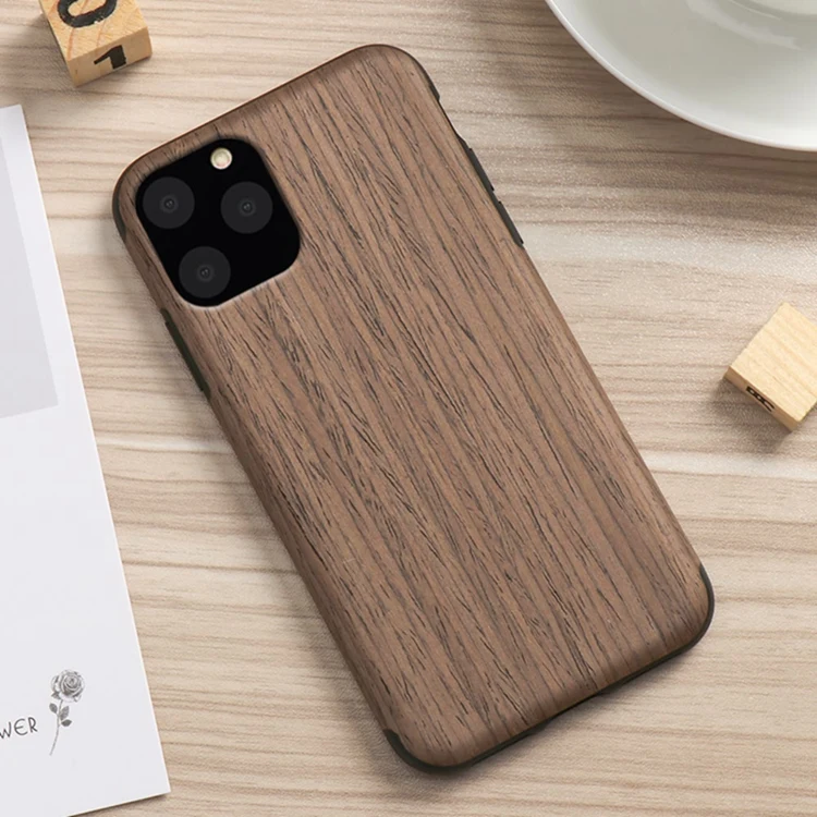 OTAO OEM Custom Design Wood Grain Mobile Phone Cover For iphone 11 Pro MAX XS XR X 7 8 Plus TPU Soft Phone Case Carcasa Celular