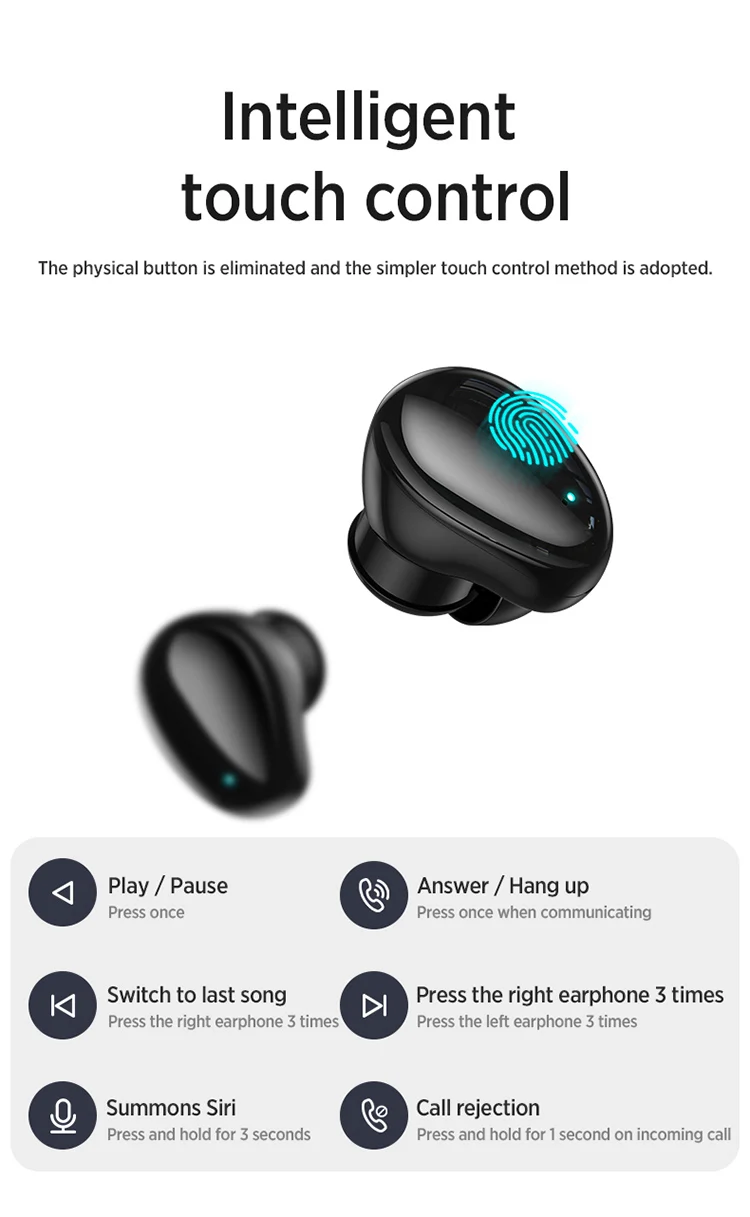 JOYROOM bluetooths earbuds power bank earphone in-ear waterproof noise cancelling dj tws wireless headphone with microphone - ANKUX.COM