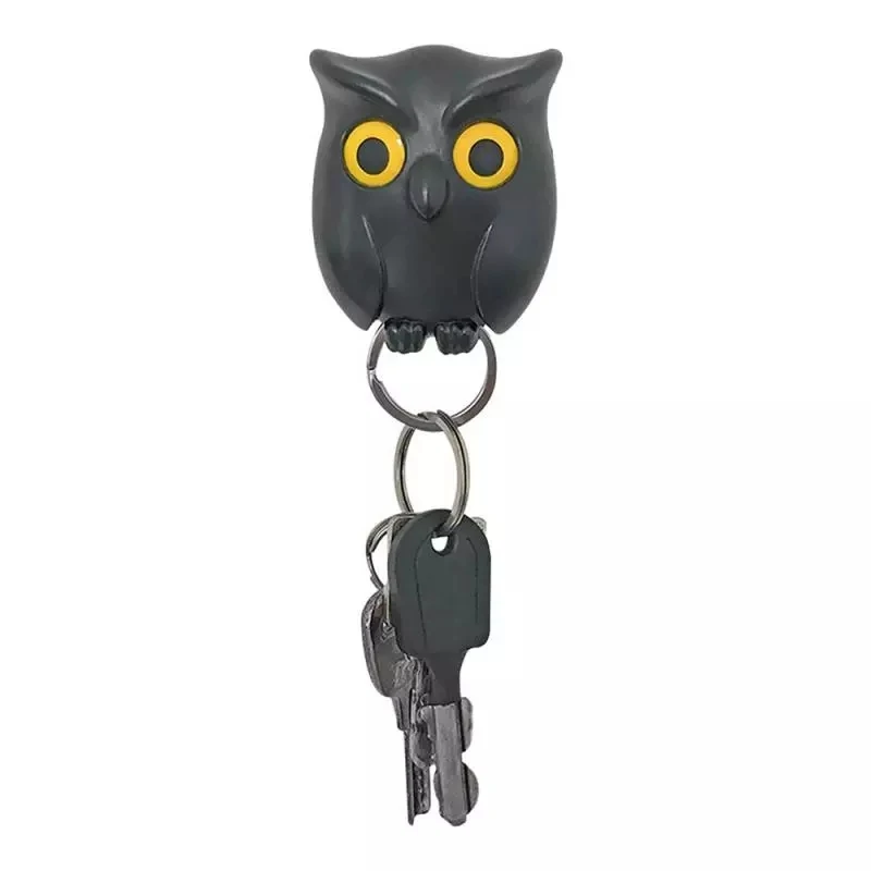 Night Owl Wild Animal Cat Decor Wall Hooks Hanger Handbag Key Holder Kids Room 