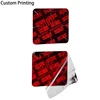 Custom holographic ticket card Tamper Proof bag Box Brand Logo Mark 3d ribbon Red Color Adhesive Hologram Label Sticker Printing
