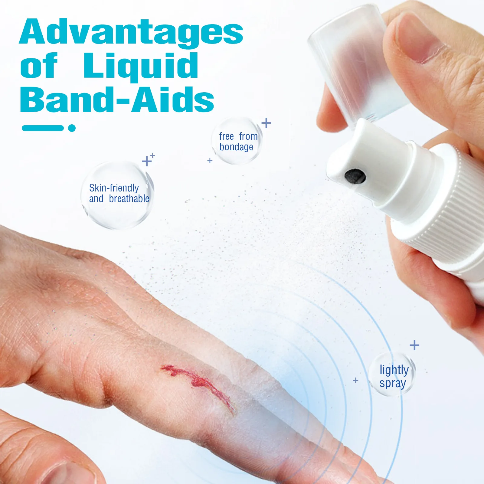 Jaysuing Transparent Waterproof Spray Bandaid First Aid Liquid Bandage