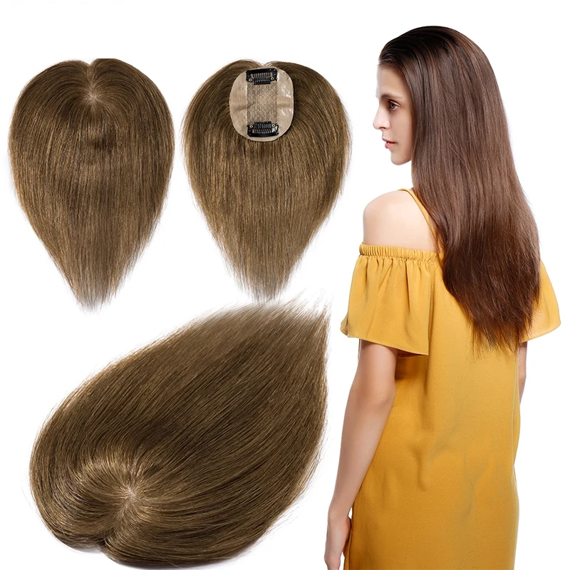 #613 Blonde Women Hair Piece Topper Hairpiece 8a Human Hair Top Wig ...