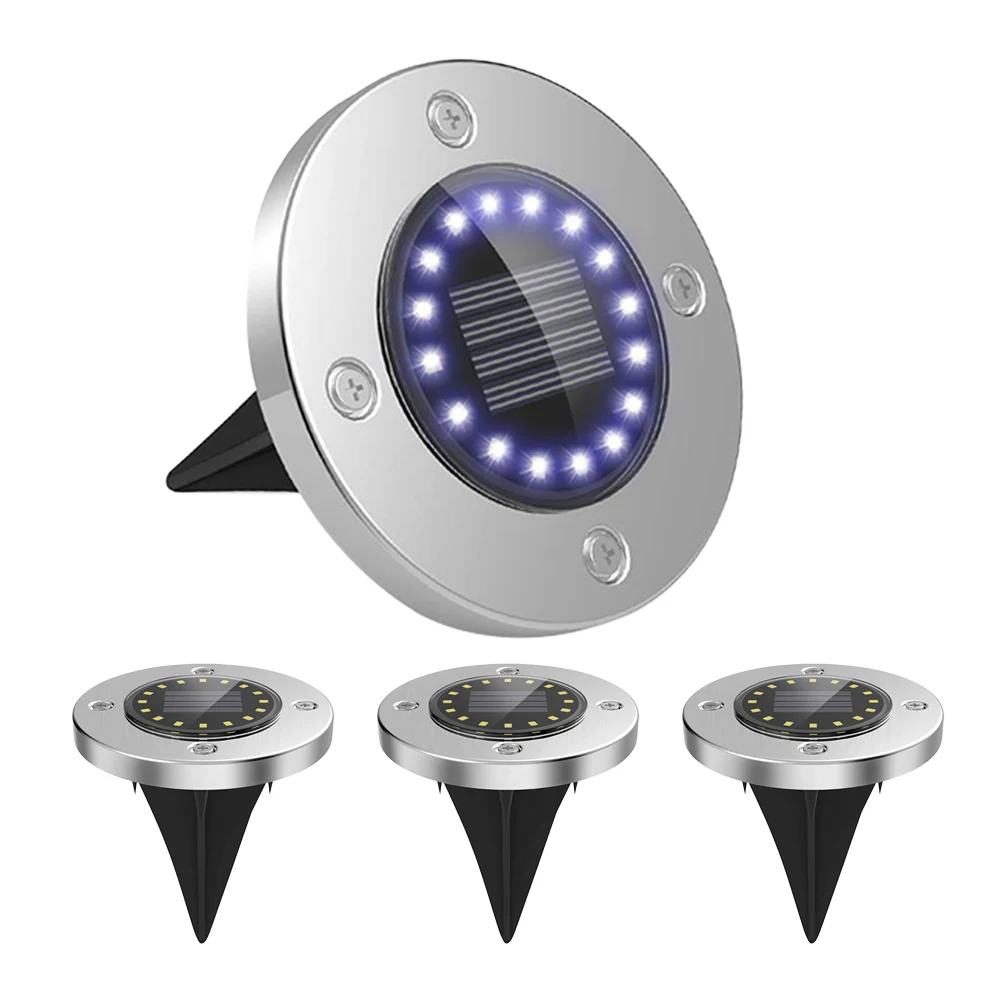 16 LED In-ground  Solar Patio Light For Garden Yard Patio Pathway