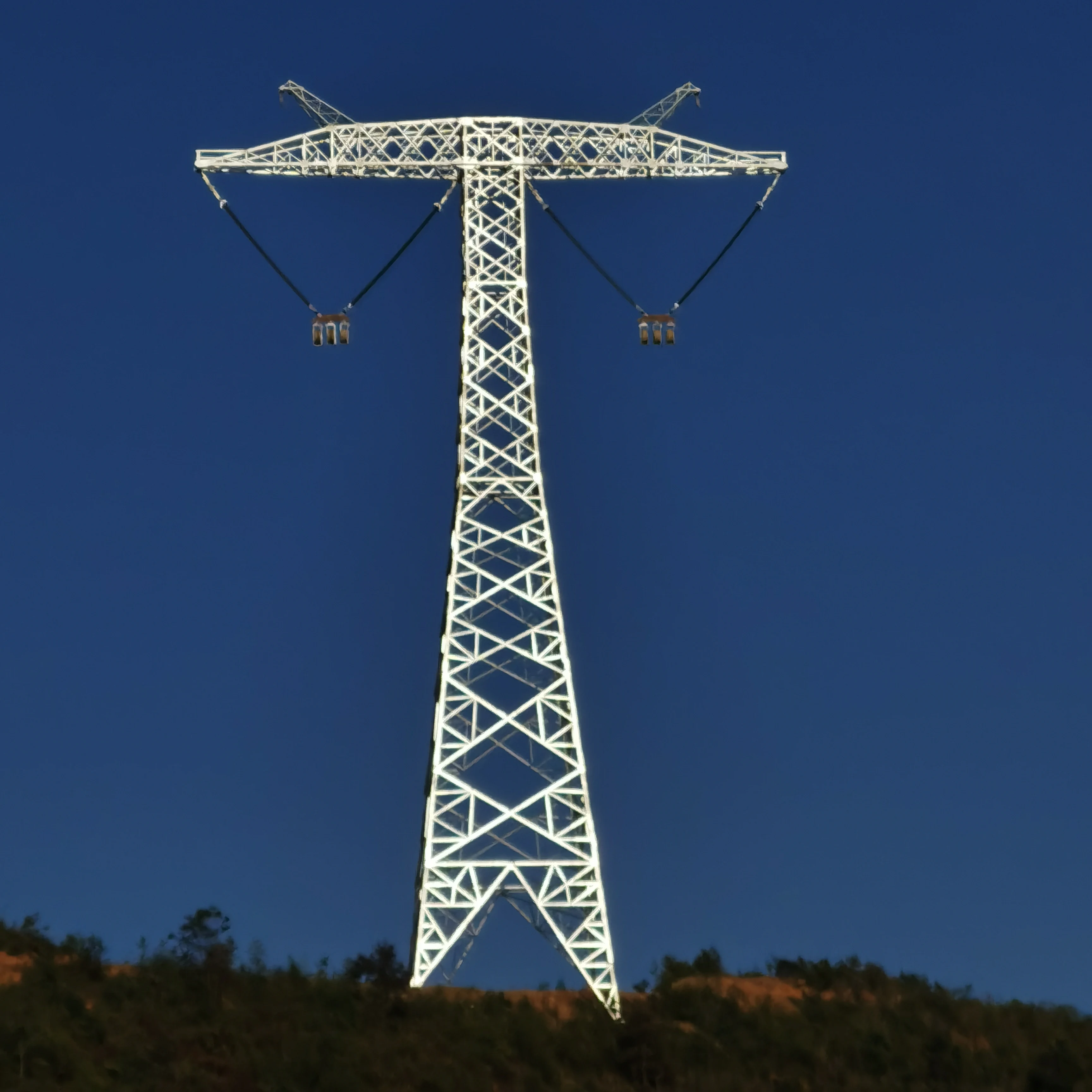 Galvanizado Eléctrico De Acero Angular Torre Para Línea De Transmisión ...