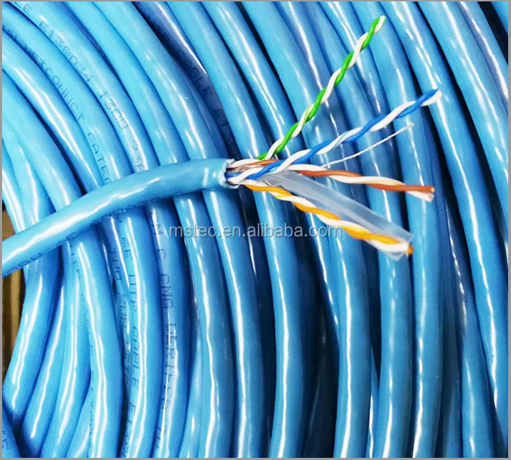 Factory Price Anxun Cat5 Cat6 Network Lan Cable Indoor Wire Cat 6 Utp Cables 305m Roll