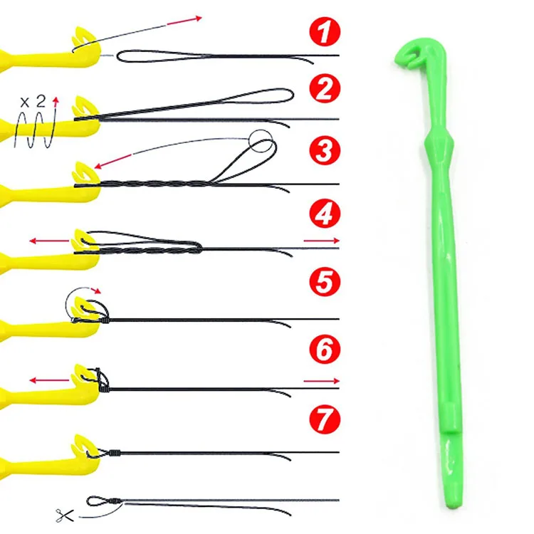 Details about   Nail Knot Tying Tool & Loop Tyer Hook Tier For Fly Fish Tackle Hook Knotter YJSG 