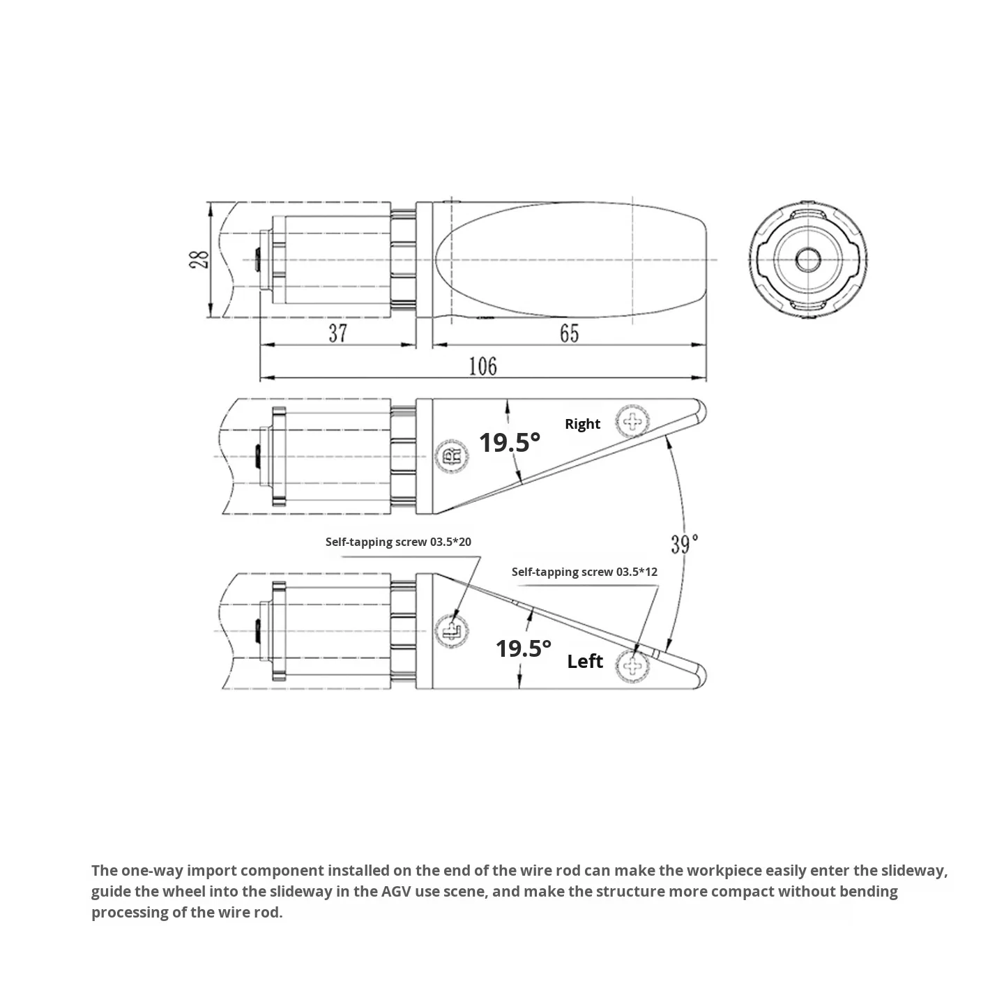 one way line rod guide component third generation grade 1000 series aluminum alloy lean pipeline rod workbench turnover-14