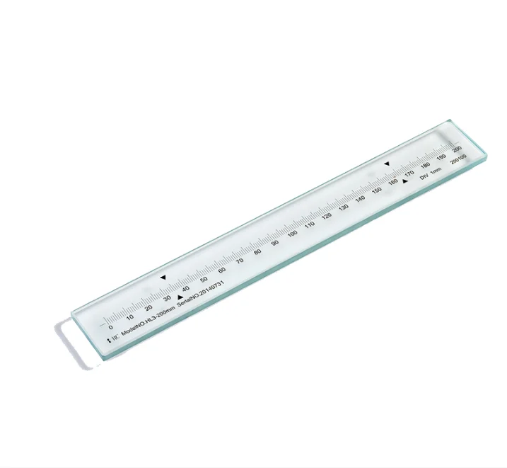 High Quality Optical Factory HCL01-200 Verification Ruler Glass Scale 200  mm for Optical Machine