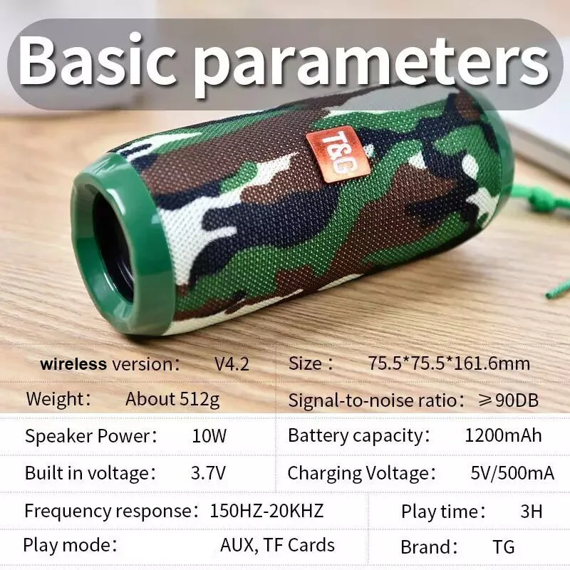 Waterproof Speaker Portable outdoor Rechargeable Wireless Speakers Soundbar Subwoofer Loudspeaker TF MP3 Built-in Mic - ANKUX.COM