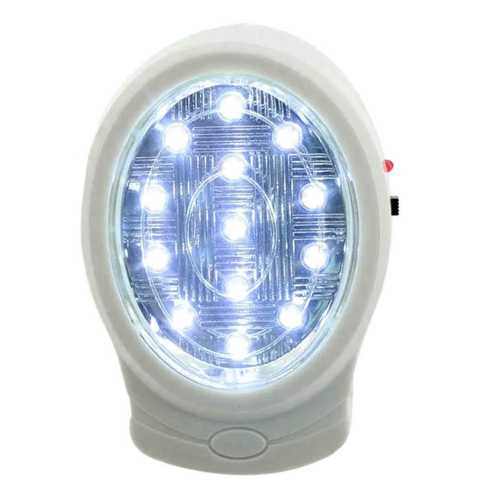 2W 13 LED Rechargeable Home Emergency Light Automatic Power Failure Outage Lamp Bulb Night Light 110-240V US Plug