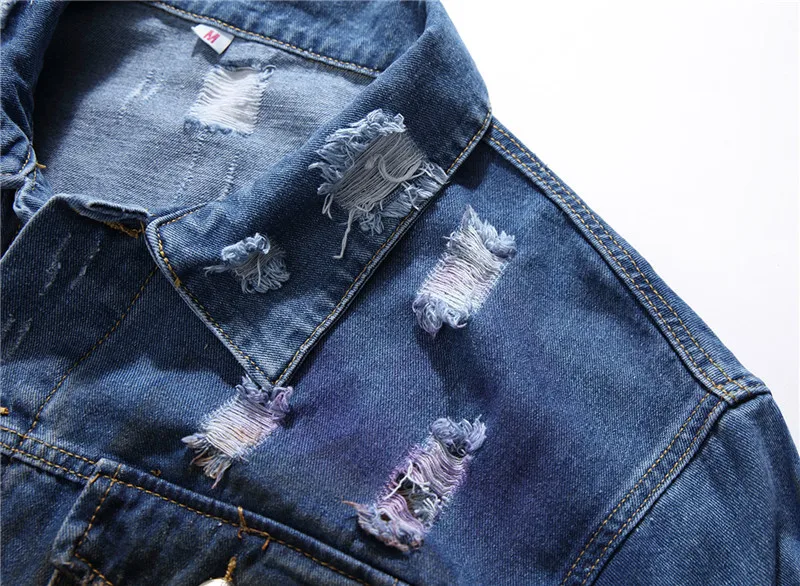 OEM Factory Wholesale High Quality Fashion Style Jean Jacket Designer Funky Denim Jacket