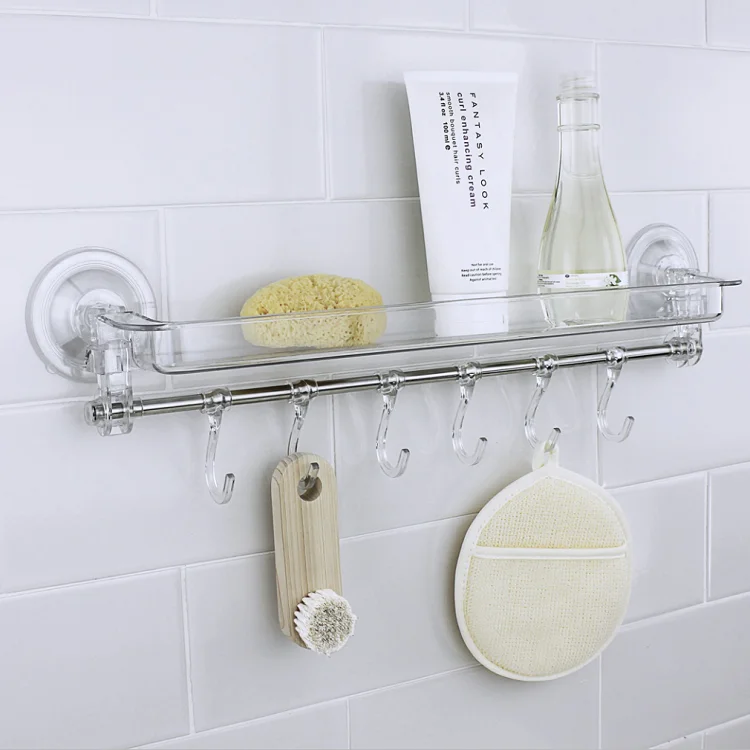 Bathroom Wall Mount Stainless Steel Soap Dish Holder commodity shelf with hooK 