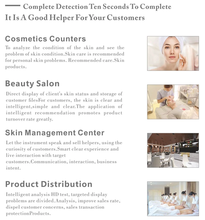 Korea Smart A28 Face Scanner 3D Beauty Facial Skin Care Analyzer