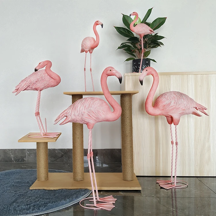 Outdoor Indoor Decor Handmade Resin Pink Flamingo Statue,Wholesale ...