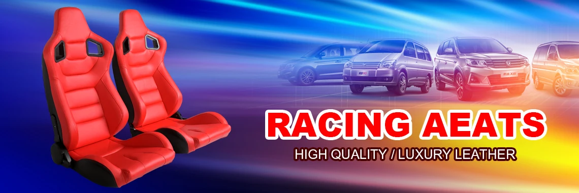 Red leather racing car seats brands