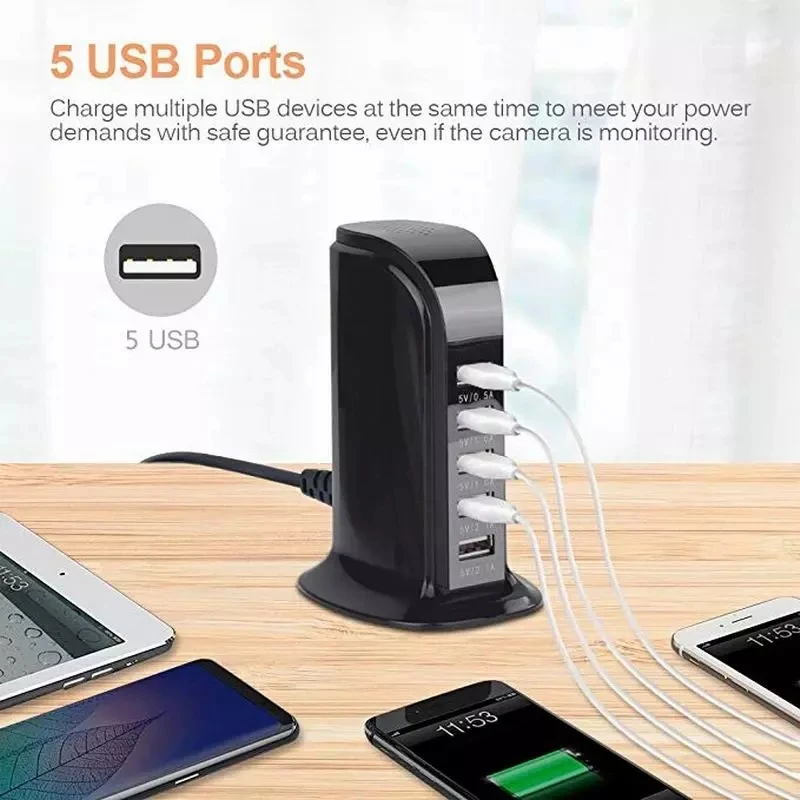 Mini 32G 1080p CCTV Security Wireless Hidden USB Wall Charger Spy Camera